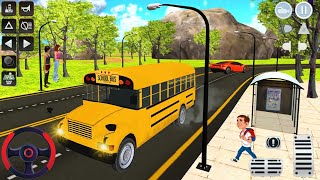 Driving School Bus Games Real 3D Bus Driver 2020 | School Yellow Bus Simulator Game Android Gameplay screenshot 4