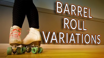 Barrel Roll Roller Skating Variations - Closed C Turn and Cross In Front Plus 180 Jump
