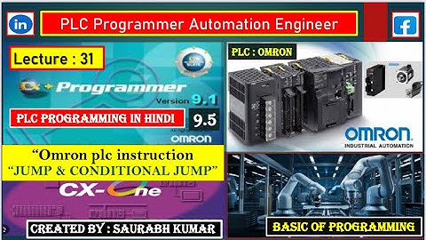 Jump & Conditional Jump // Omron PLC Programming Tutorial for Beginners  // Cx-programmer #hmi #plc