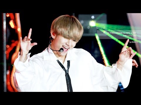 171101 광화문 평창올림픽 G-100 콘서트 - 불타오르네 FIRE / BTS V / 방탄소년단 뷔 / 4K직캠