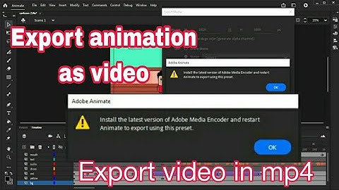how to export animation in adobe animate | how to export video in animate cc