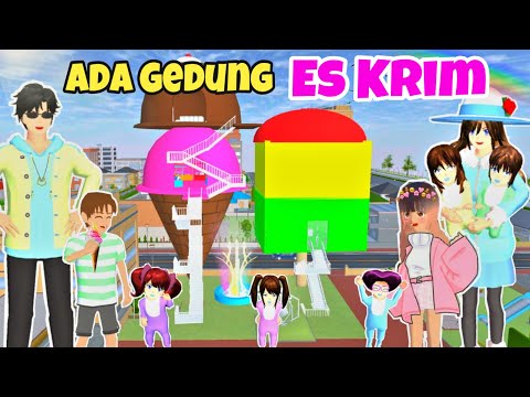 YUTA MIO ADA GEDUNG ES KRIM DI PARK SAKURA HAMIL MELAHIRKAN BAYI KEMBAR 5 SAKURA SCHOOL SIMULATOR