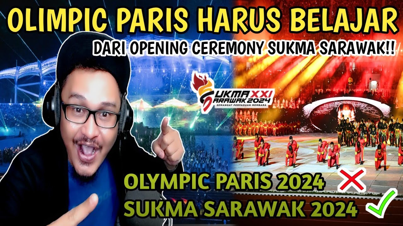 FUHHH LEBIH DAHSYAT DARI OLYMPIC PARIS‼️ OPENING CEREMONY SUKMA SARAWAK 2024 | Wak Lonjong
