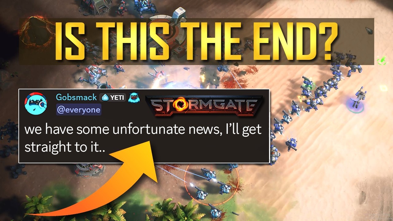 The End Of The Road For Stormgate and This Channel's Future - YouTube
