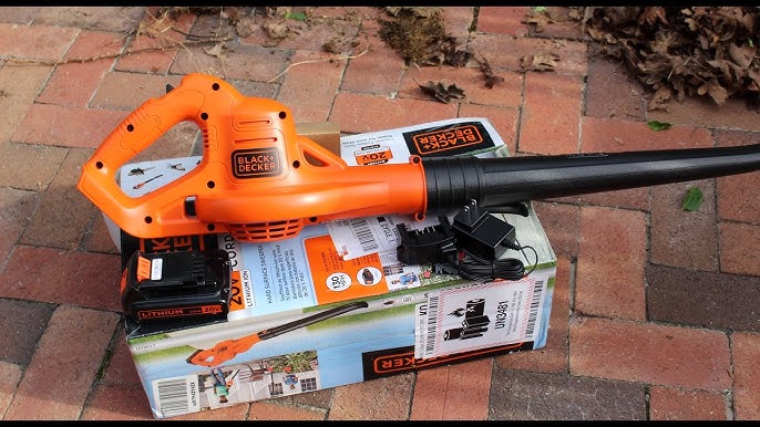 BLACK+DECKER 20V MAX Cordless Leaf Blower, 2-Speed, Up To 90 MPH, with  Battery and Charger (BCBL700D1)