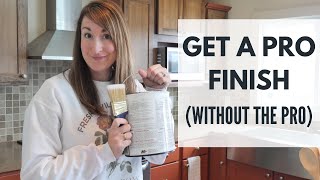 Painting Cabinets With a Pro Finish WITHOUT a Sprayer | How to Paint Kitchen Cabinets, DIY Style