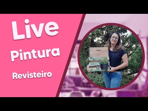 LIVE de Pintura com Simone Oliveira - Revisteiro