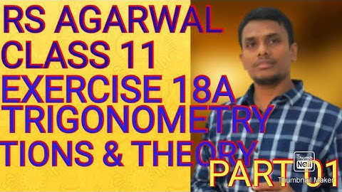 rs agarwal class 11 trigonometry, solutions of triangles , exercise 18