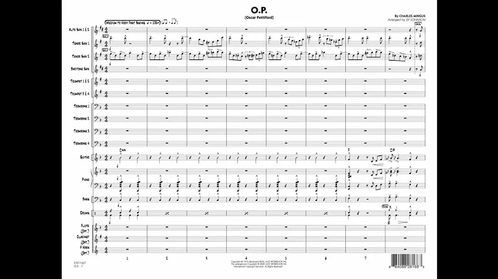 O.P. (Oscar Pettiford) by Charles Mingus/arr. Sy Johnson