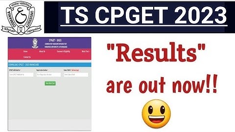 TS CPGET 2023 Results are out now 😃!!!