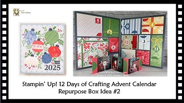 12 Days of Crafting Advent Calendar Repurpose Box Idea #2 - 2025 Memory Keeping Box