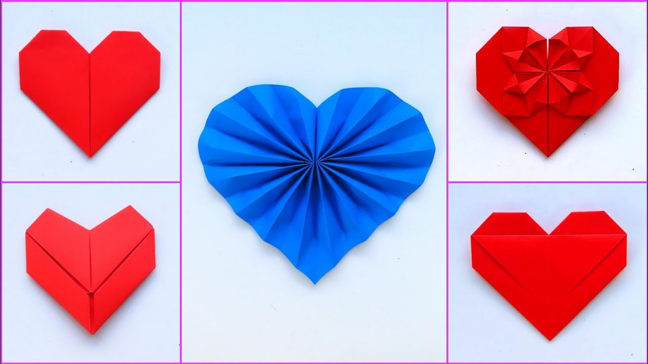 10 FORMAS DE HACER UN CORAZON ORIGAMI DE PAPEL Top 10 Corazones de