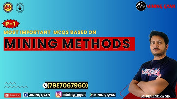 MS OM Live Course/Part 1 MCQs based on Mining Method by Devendra Sir  sir /Mining Gyan Classes