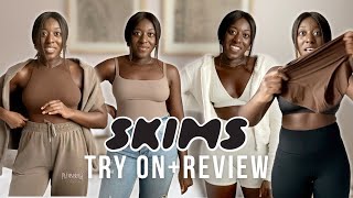 IS SKIMS WORTH IT? | Try-On Haul of the Cozy, Fits Everybody, &amp; Cotton Collection! - Davina Donkor