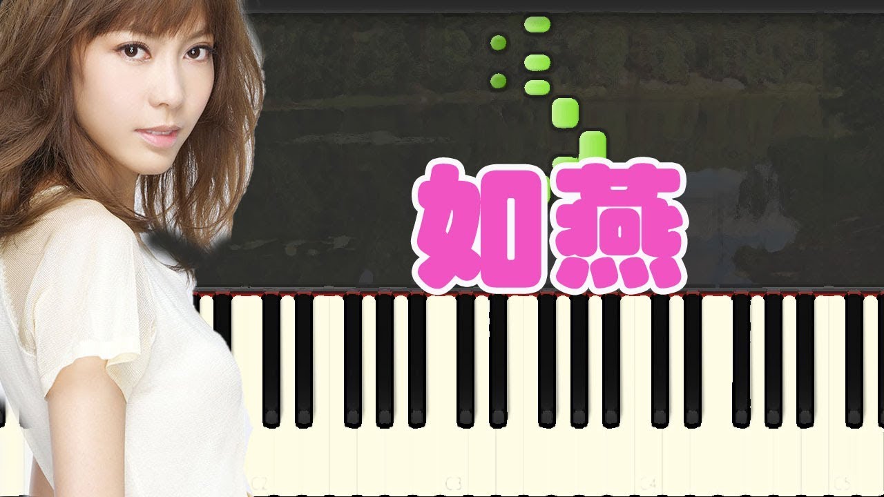 鋼琴譜 等你下課 如燕-Olivia Ong (Piano Tutorial Synthesia)