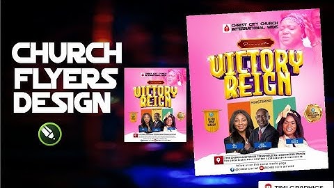 Professional Church Flyers Design #coreldraw #timigraphics #flyerdesign