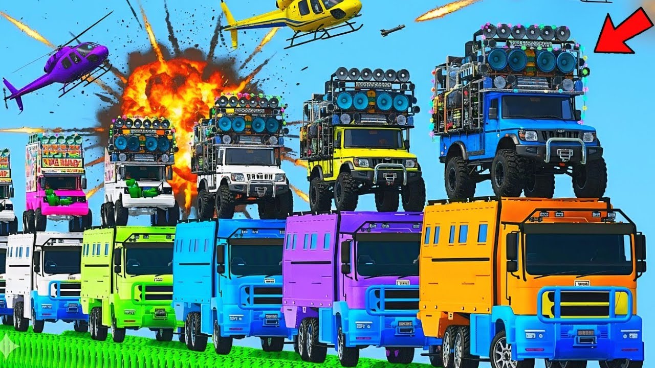 World's Highest 😱😲 GTA 5 ! TRIED THE IMPOSSIBLE 😲😳 SUPER MEGA RAMP CHALLENGE ! INDIAN All 11 DJ