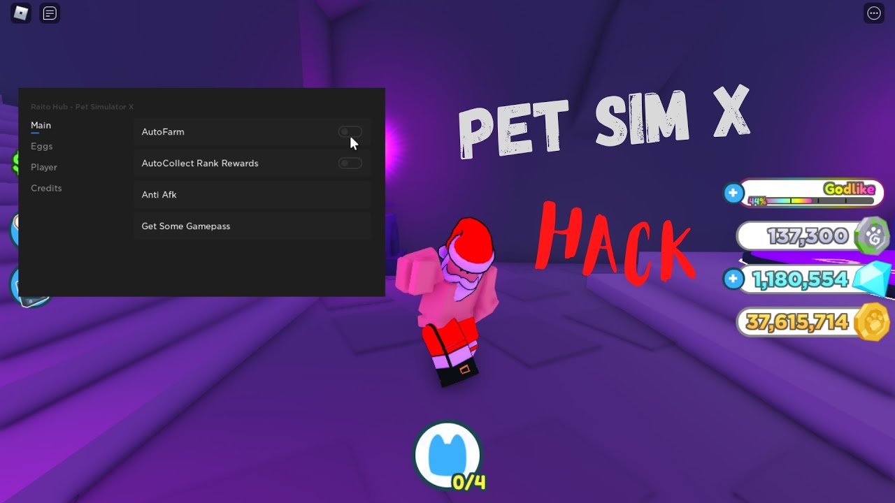 Pet Simulator X Script GUI: Auto Farm, Auto Eggs & More – Caked By Petite