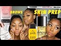 SKIN PREP, BROWS & SUMMERTIME MAKEUP LOOK | LISAAHMAPSIE