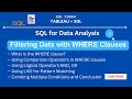 #3 SQL for Data Analysis | Filtering Data with WHERE Clauses
