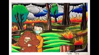 CARA GRADASI WARNA EP 161 ' TEMA KEBAKARAN HUTAN DI SUMATRA DAN KALIMANTAN '