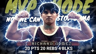The Game Richard Gomez DROPS 23pts 20rebs 4blks MVP MODE