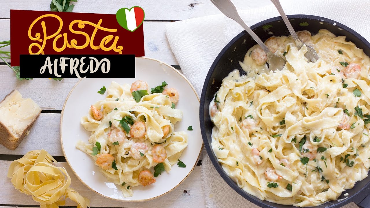 Pasta con Salsa Alfredo - Receta sencilla - YouTube