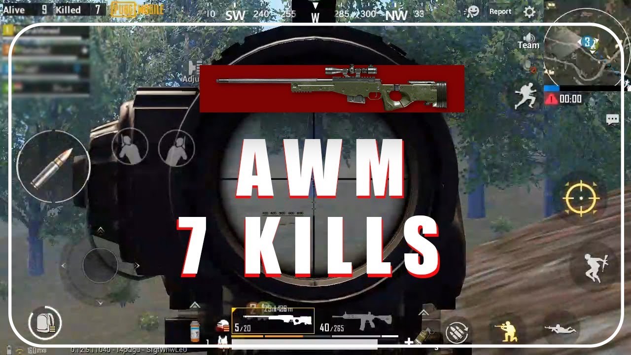 Pubg Mobile I AWM 7 kills I  