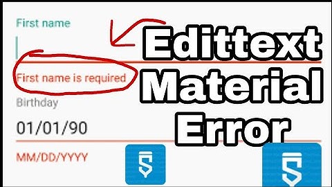 #sketchware Material edittext error in sketchware