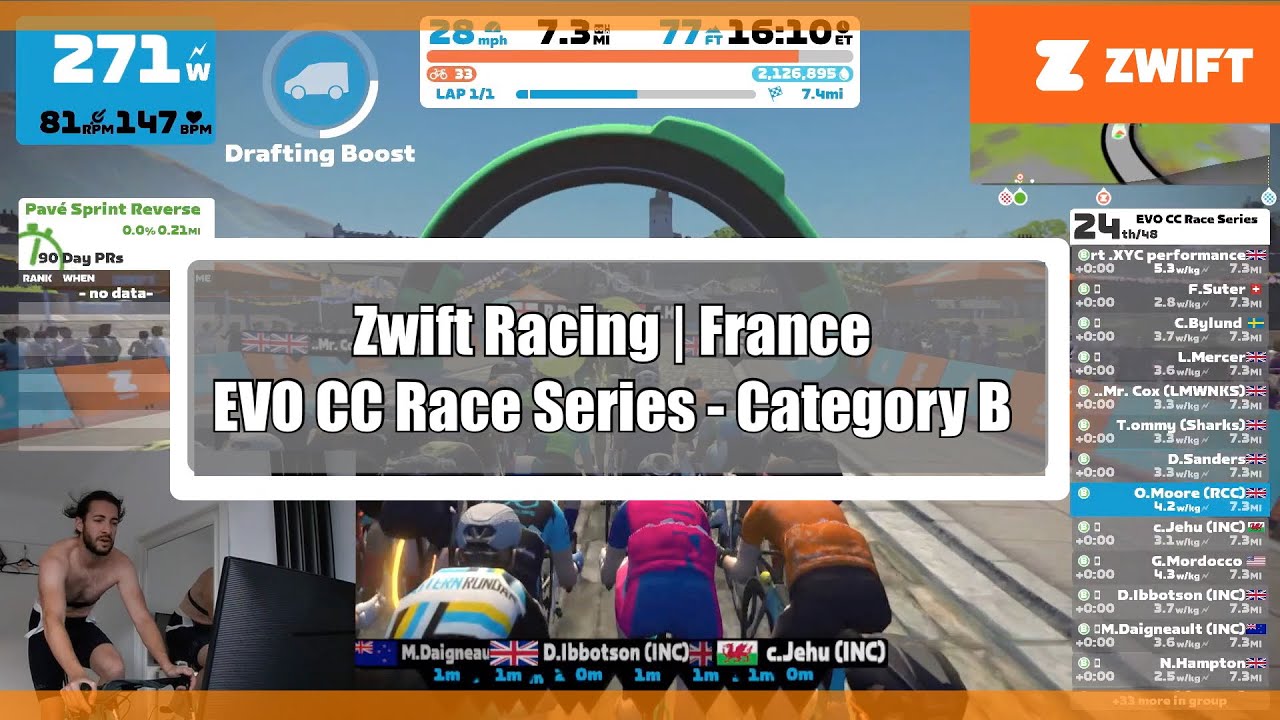 Zwift Racing | EVO CC Race Series | Casse-Pattes | Category B - YouTube