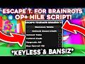 BEST Escape Tsunami For Brainrots Script | Tüm Duvarları Silme, Uçma, God Mod, Autofarm! (KEYLESS)