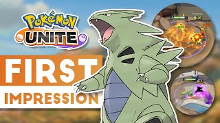 TYRANITAR IS SO POWERFUL! First Impression of Tyranitar - Pokemon Unite Indonesia