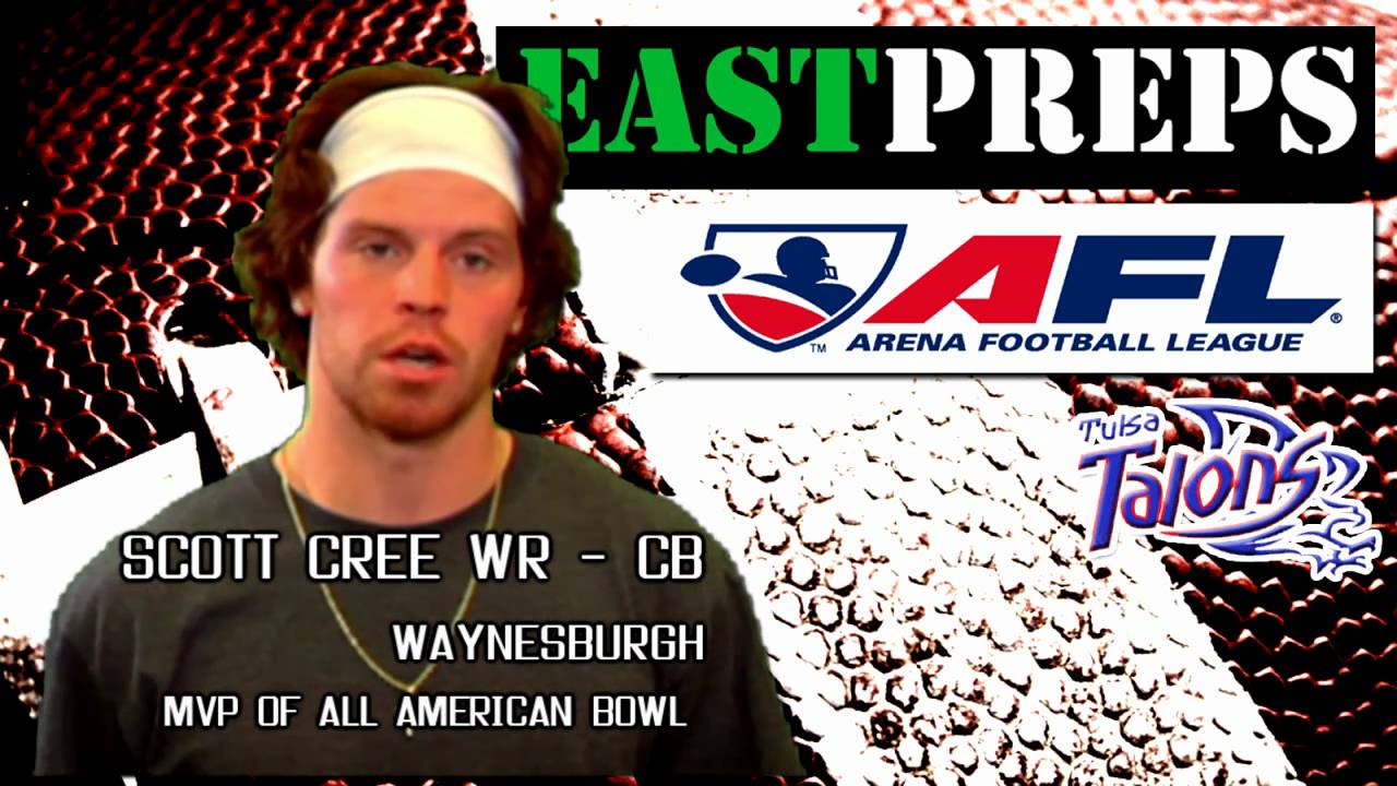 EAST PREPS Scott Cree Waynesburg WR AFL PRIVATE TRYOUT