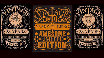 Vintage Birthday T shirt design