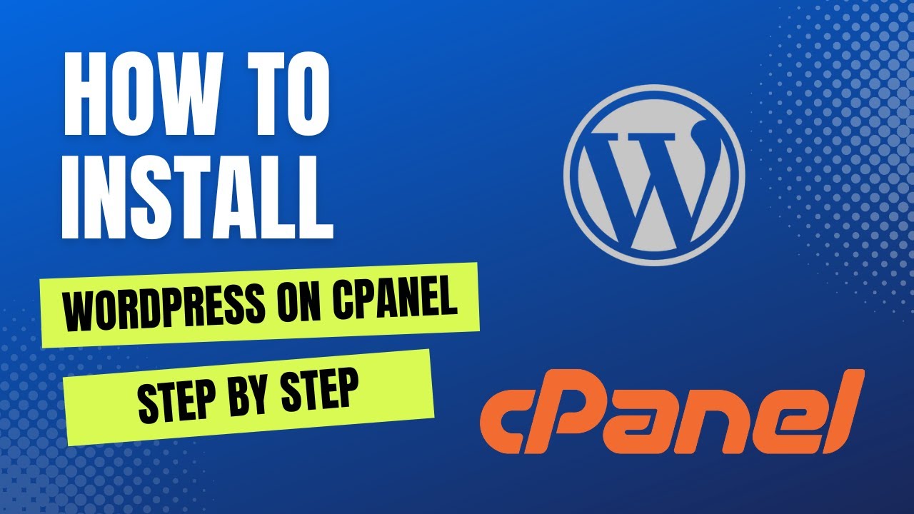 How To install Wordpress on a Cpanel in 2023 - Step by Step Guide - YouTube