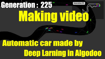 Making Video - AI automatic car race - in Algodoo