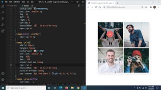Clickable Image Gallery With Cool Animated Profile Card Using HTML & CSS & jQuery