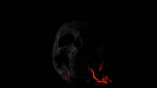 #Футаж человеческий череп в огне ◄4K•HD► #Footage human skull on fire