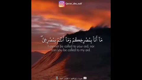 سورة إبراهيم || القارئ طارق محمد - حالات واتس اب