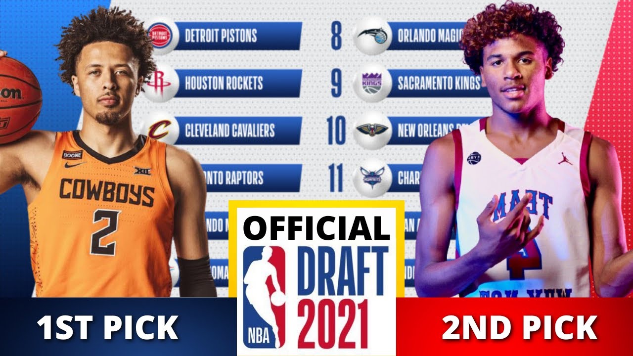 OFFICIAL 2021 NBA Draft: NBA Draft 2021 Full First Round Official