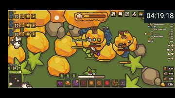 speedrun kill golden golem boss (3 plant statues) in taming.io