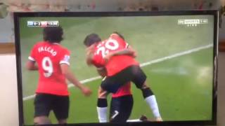 Insane Chip Angel Di Maria vs Leicester BPL 21/9/14 HD