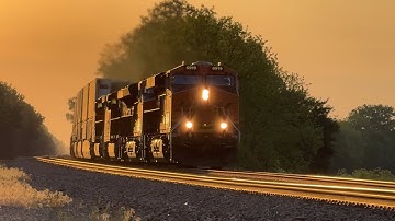 Very fast 65-70 mph BNSF Z train w/ H1 Dash 9!! BNSF Transcon: Emporia sub..5/13/25