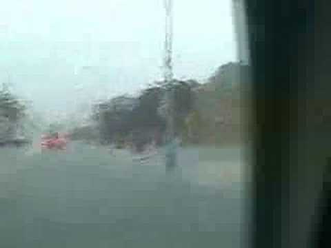 Flooding in Seaside Heights, New Jersey, Fire in L...