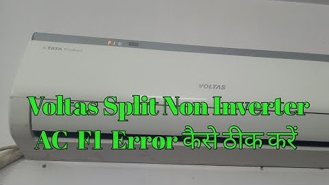 how to F1 Error voltas Split ac