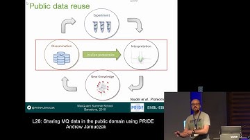 MQSS 2018 | L28: Sharing MQ data in the public domain using PRIDE | Andrew Jarnuczak