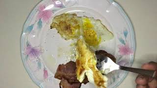 Keto Meal #3 Peppered Bacon and Fried Eggs