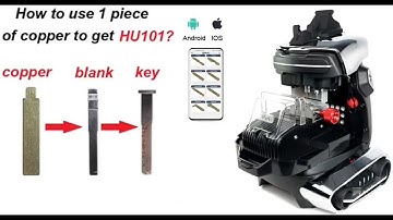 How to Cut HU101 Key with 2M2 Tank 2 Pro and 1 Piece of Copper -OBDII365