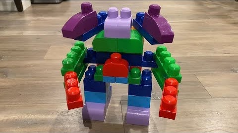 ASMR Toys - Building a Mecha Robot with Twin Blaster Bazooka Using Mega Bloks First Builder