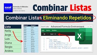 Combinar una Lista en Excel eliminando repetidos